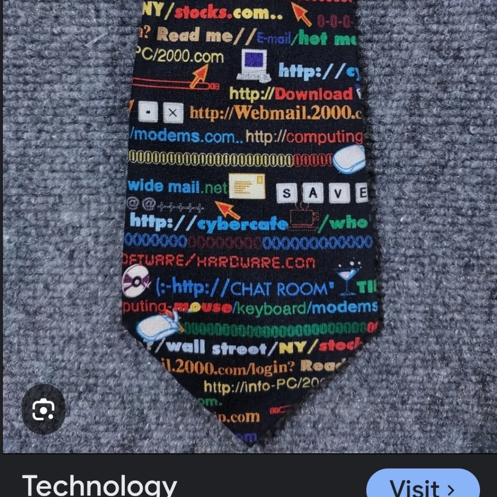 Puritan All Silk Elements/Computer Multicolor Pat… - image 6